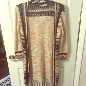 Sweater with fringe